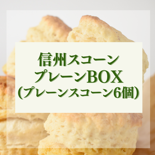 信州スコーン プレーンBOX（プレーンスコーン6個)